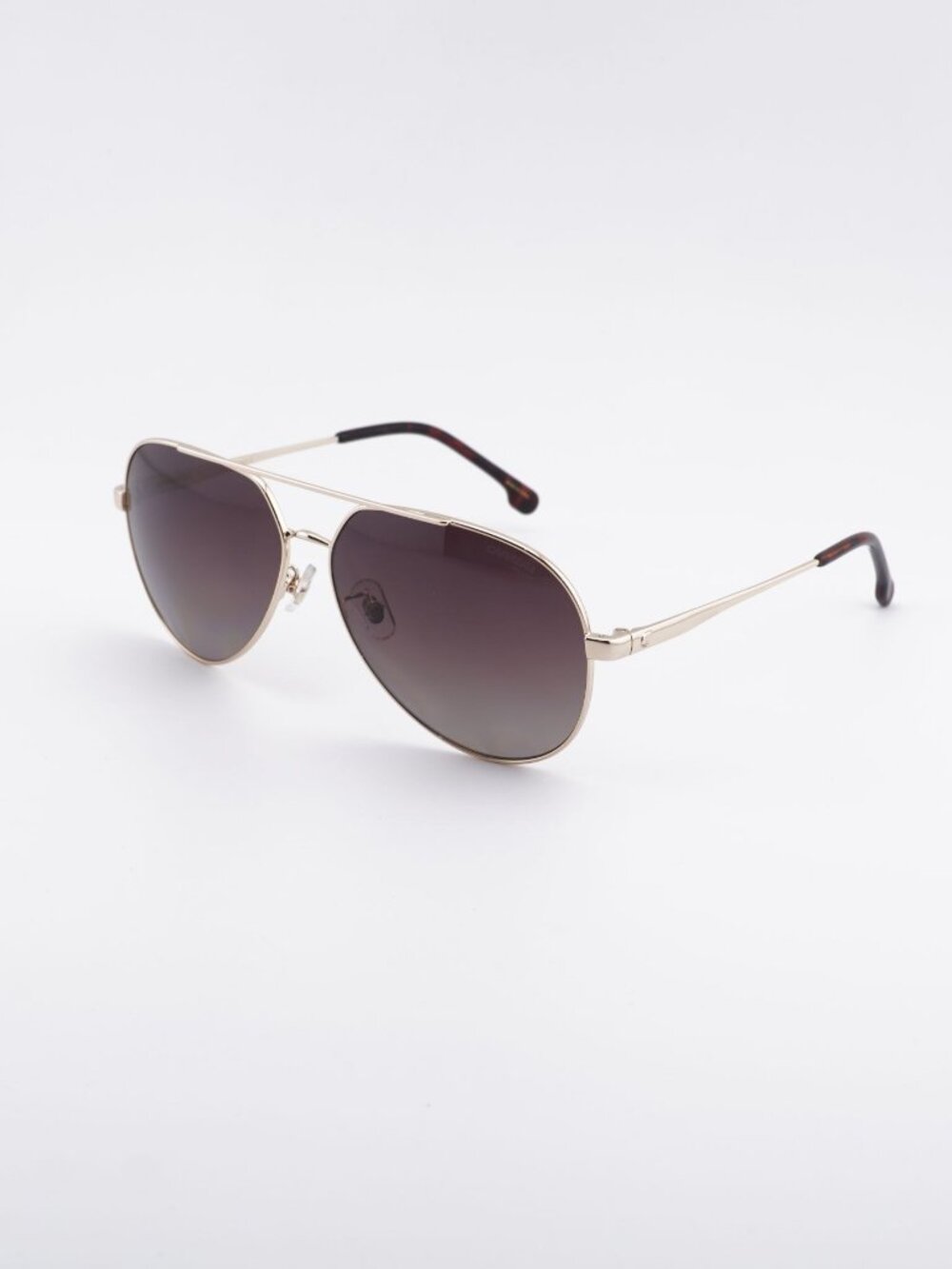 CARRERA 3005/S 006J LA Sunglasses Gold Aviator Frame, Brown Lenses